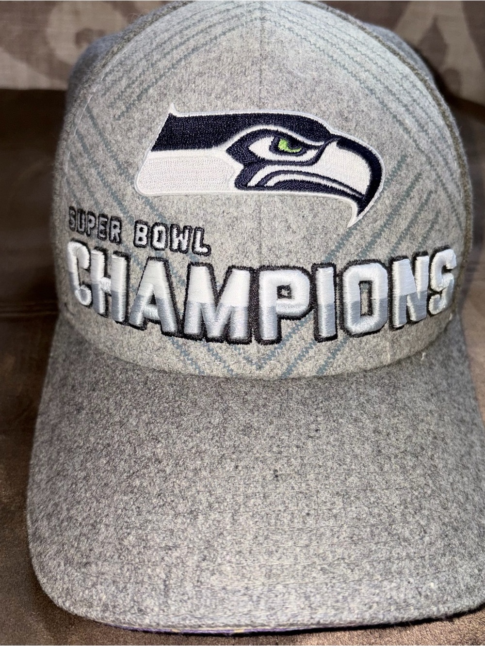 NFL Seattle Seahawks Gray Super Bowl Champions Hat